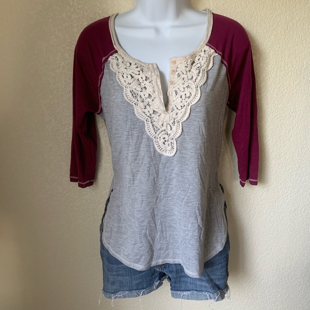 Lace Baseball Tee by Jolt